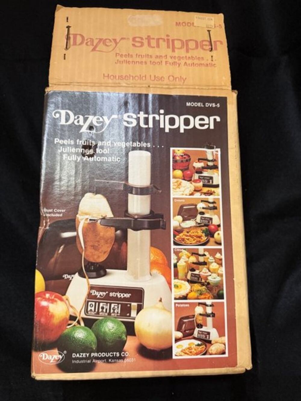 Vintage Dazey Stripper NEW Fruit and Vegetable peeler Extra blades handbook USA